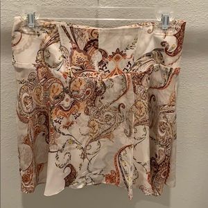 Silk Paisley Mini Skirt